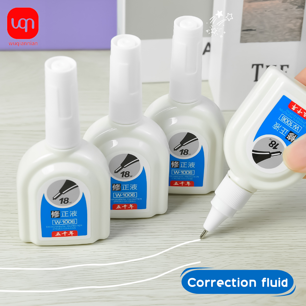 WQN-1/3/6PCS Simple White Corr - Correction Fluid White บทวิจารณ์และราคา