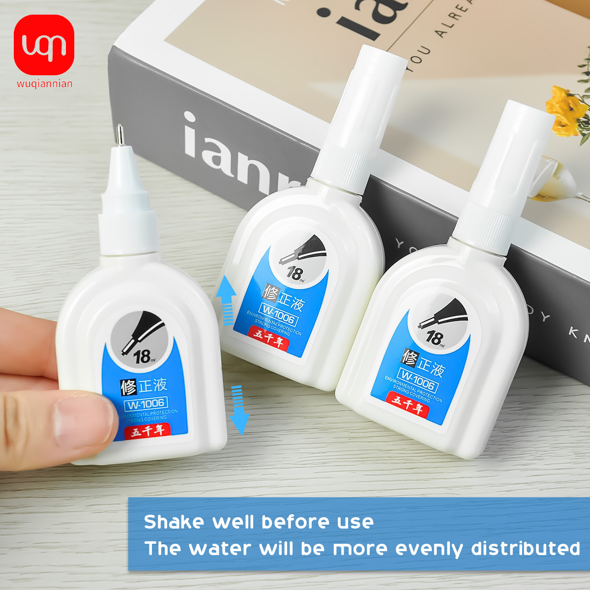 WQN-1/3/6PCS Simple White Corr - Correction Fluid White บทวิจารณ์และราคา