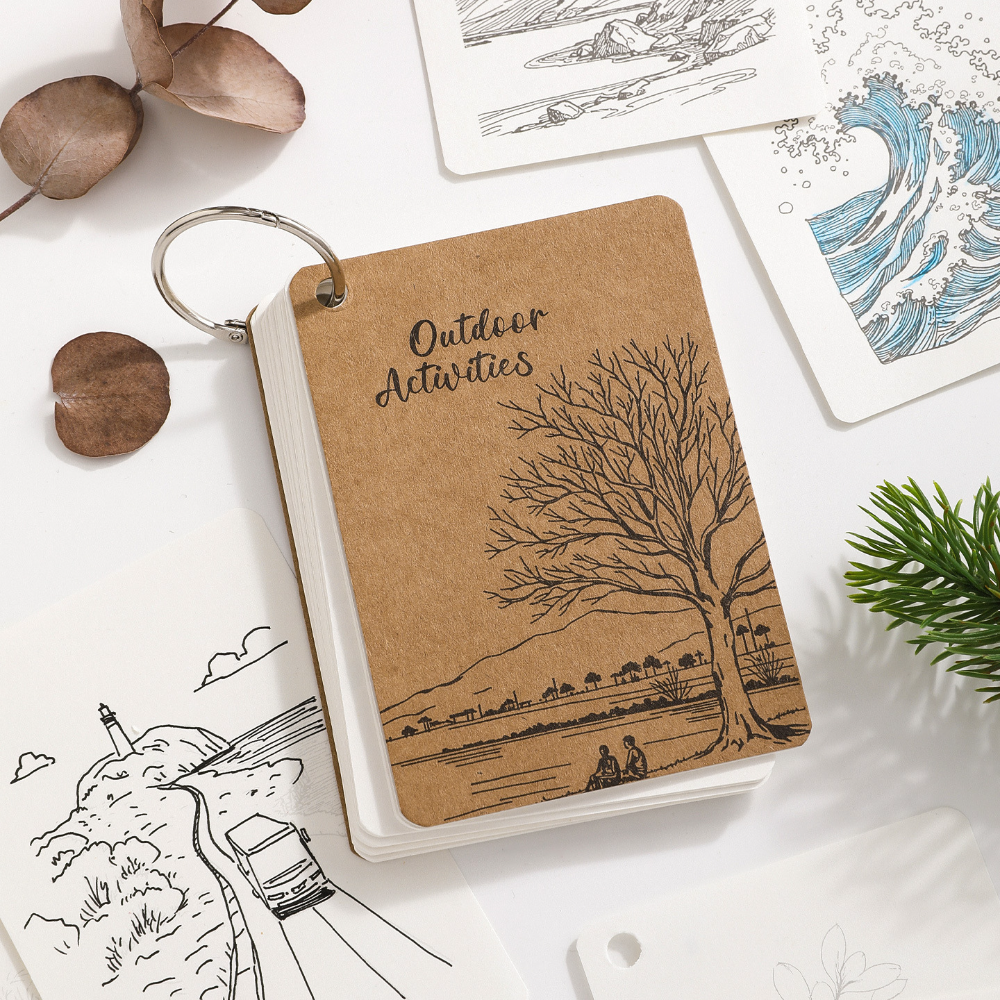 Coloring Book Portable Loose L - Art Sketchbook Ring บทวิจารณ์และราคา