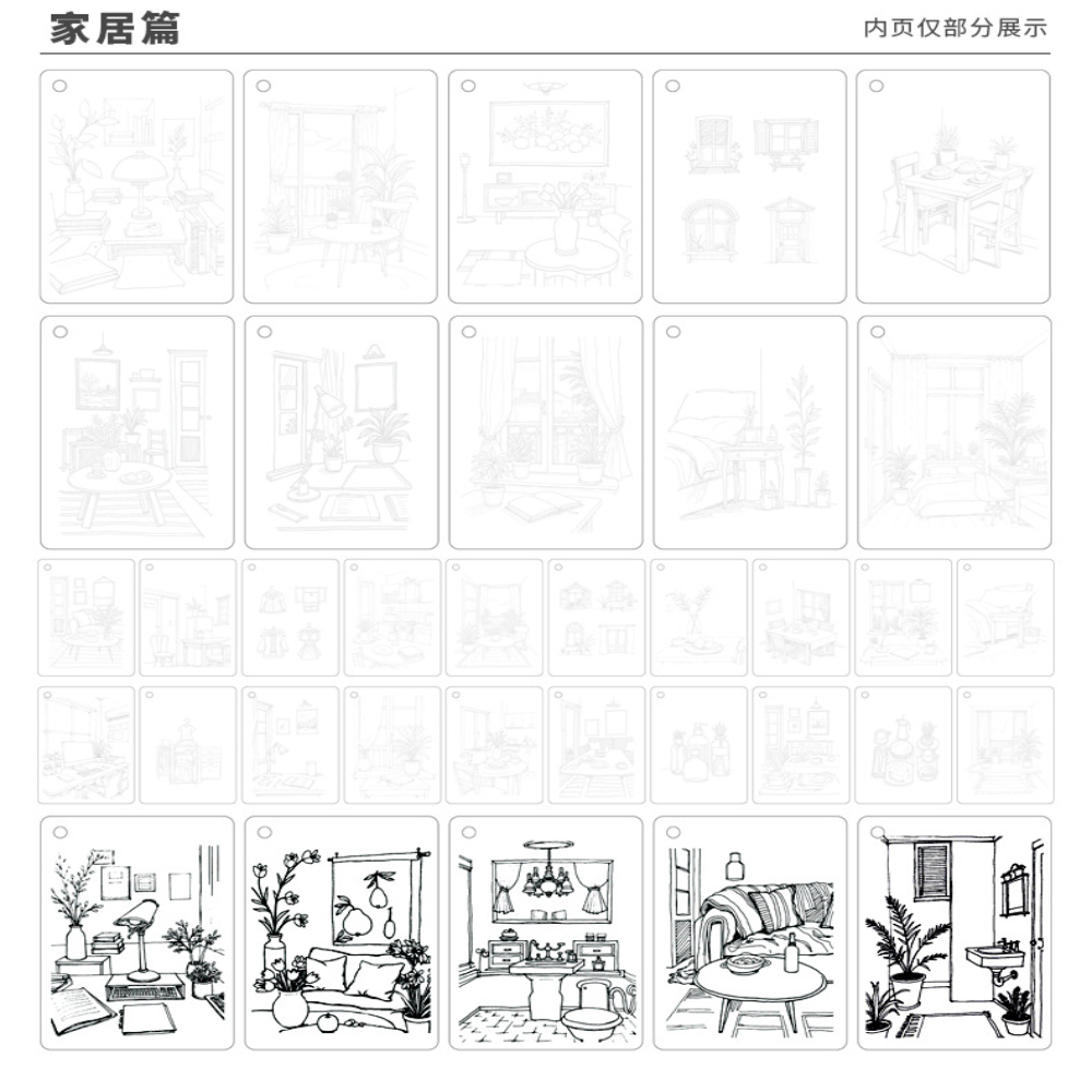 Coloring Book Portable Loose L - Art Sketchbook Ring บทวิจารณ์และราคา
