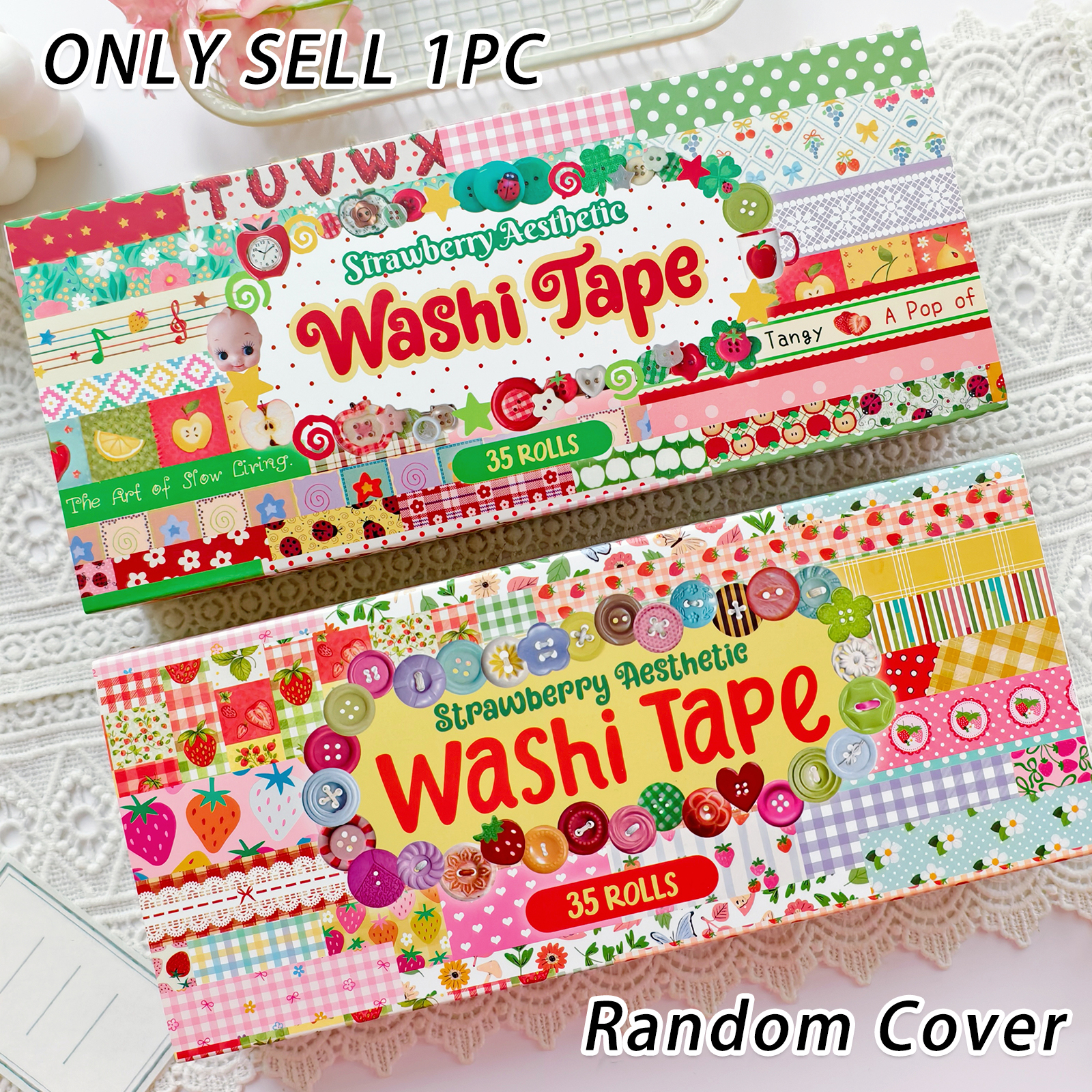 Random Cover 35 Rolls Aestheti - Washi Tape Set บทวิจารณ์และราคา