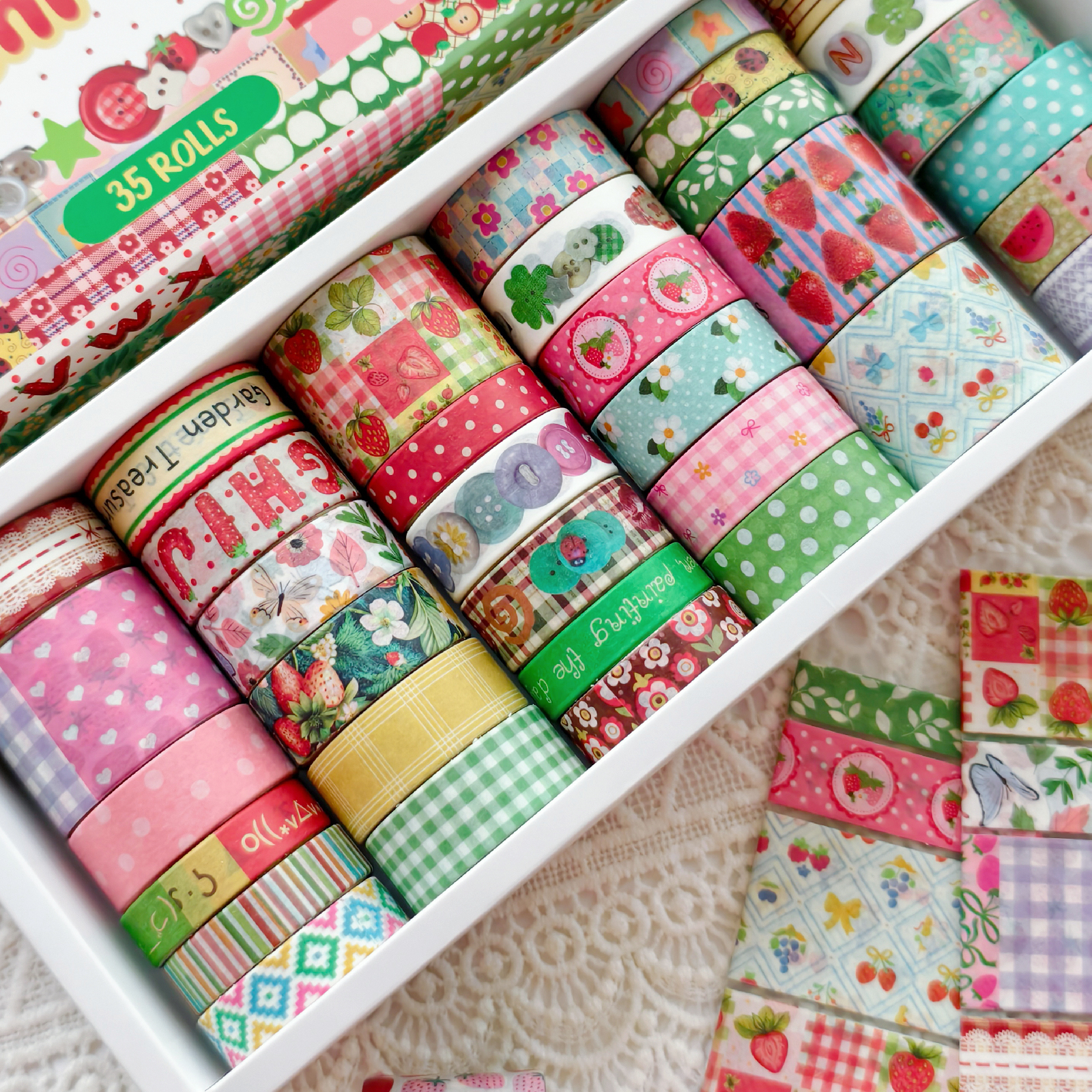 Random Cover 35 Rolls Aestheti - Washi Tape Set บทวิจารณ์และราคา