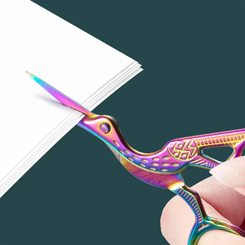 1PC Colorful Stainless Steel A - Scissors Stainless Craft บทวิจารณ์และราคา